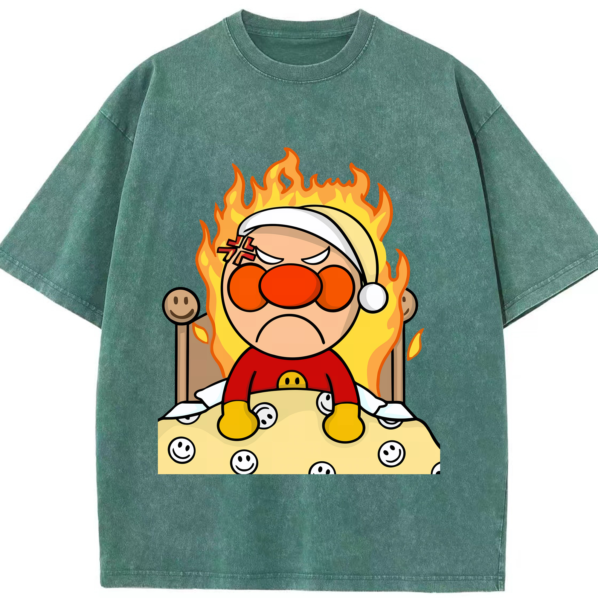（画像用） アンパンマン Anpanman 綿100% ヴィンテージ風 半袖Tシャツ（フロントプリント）